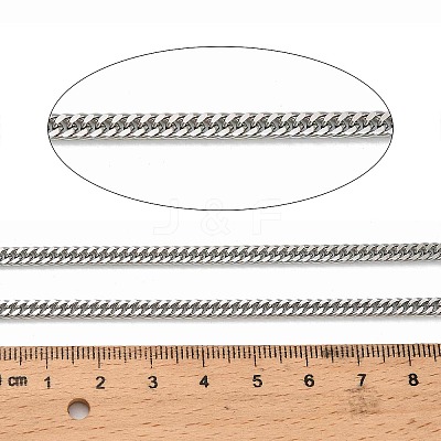 316 Surgical Stainless Steel Cuban Link Chains CHS-B010-01B-P-1