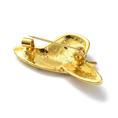 Fashion Golden Zinc Alloy Enamel Pins JEWB-D068-01G-01-1