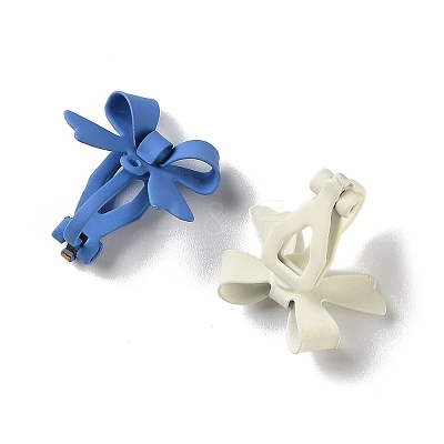 Spray Printed Alloy Clip on Earring Findings PALLOY-P318-01M-1