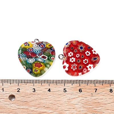 Millefiori Glass Pendants G23CD011-1