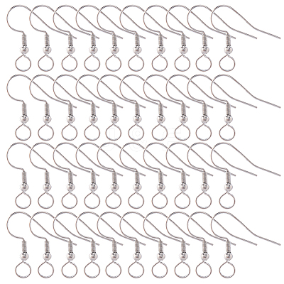 100Pcs 304 Stainless Steel Earring Hooks STAS-SC0010-42P-1