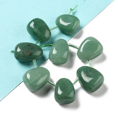 Natural Green Aventurine Beads Strands G-P528-E08-01-1