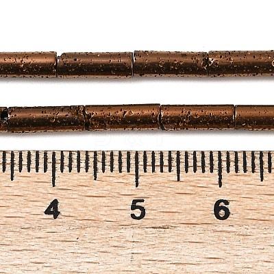 Electroplated Natural Lava Rock Beads Strands G-K388-03A-04-1