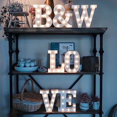 Wooden Letter Ornaments WOOD-GF0001-15-18-1