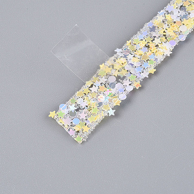Star & Flat Round Self Adhesive Resin Tape DIY-N008-01-1