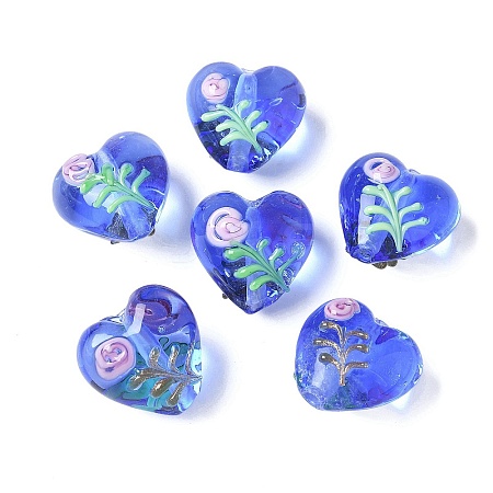 Handmade Transparent Lampwork Beads BLOW-D300-07J-1