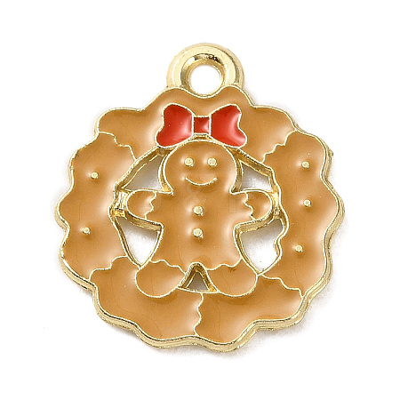 Christmas Theme Alloy Enamel Pendants ENAM-K074-03A-01-1