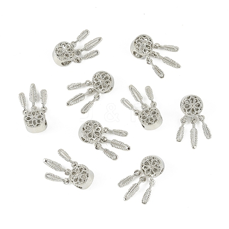 10Pcs Alloy European Beads FIND-YW0009-83P-1