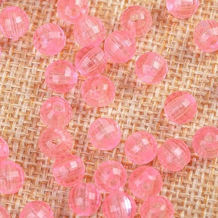 Transparent Acrylic Beads TACR-NH0001-E-06-1