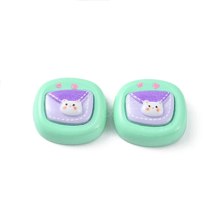Opaque Cute Cartoon Resin Cabochons LS-CRES-O006-06G-1