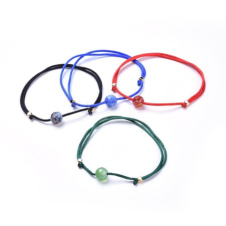 Nylon Cord Bracelets BJEW-JB04257-M-1