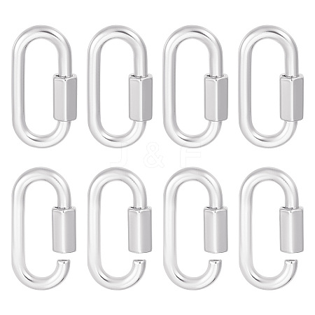 Unicraftale 6Pcs Alloy Screw Carabiner Lock Charms FIND-UN0003-31P-1