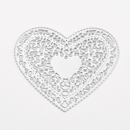 Heart Frame Metal Cutting Dies Stencils DIY-WH0017-09-1