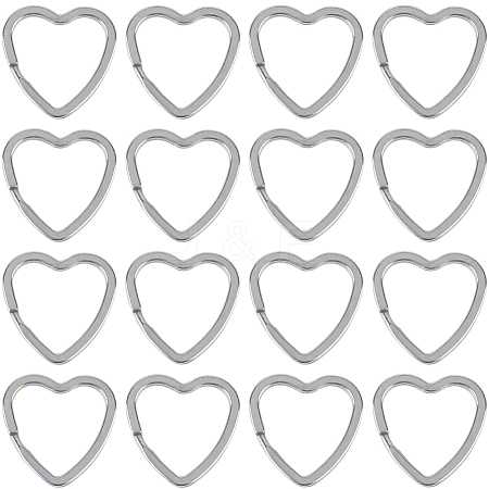 20Pcs 304 Stainless Steel Split Key Rings STAS-SC0009-03-1