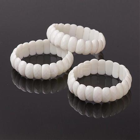 Opaque Glass Beaded Stretch Bracelets BJEW-G486-B01-1