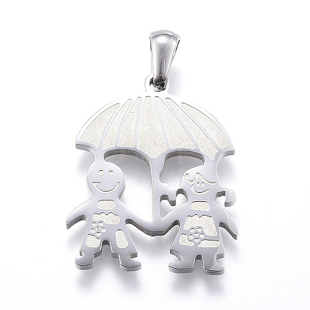 304 Stainless Steel Pendants STAS-K162-023P-1