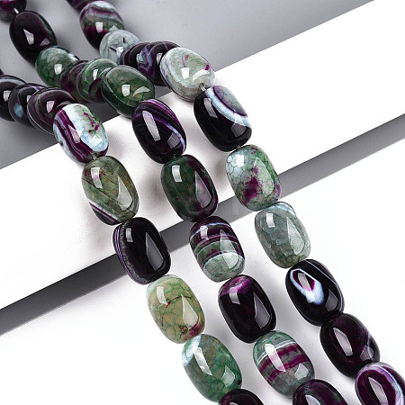 Natural Agate Beads Strands G-N356-02A-03-1