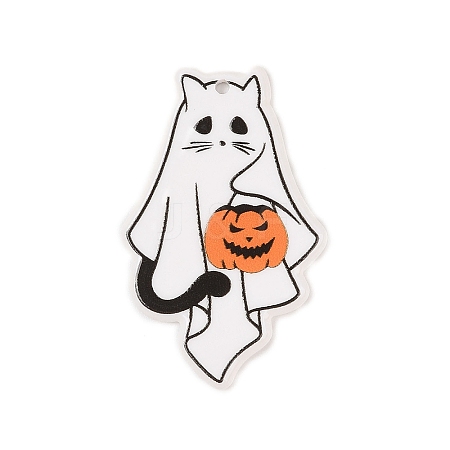 Halloween Theme Opaque Acrylic Pendants SACR-S034-03B-1