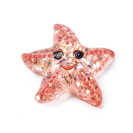 Marine Organism Theme Resin Cabochons RESI-Q010-01E-1