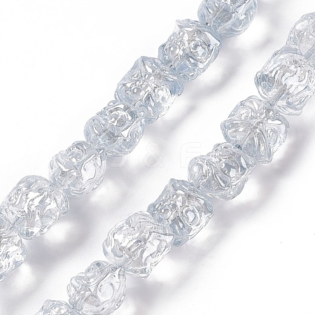 Pearl Luster Plated Electroplate Glass Beads GLAA-P028-PL02-1