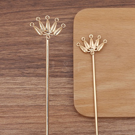 Ancient Style Alloy Hair Stick Finding PW-WGF3433-03-1