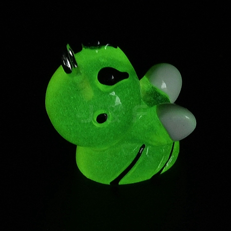 Luminous Transparent Resin Pendants RESI-E056-03P-01-1