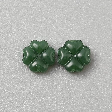 Imitation Jade Glass Beads GLAA-WH0030-49A-1