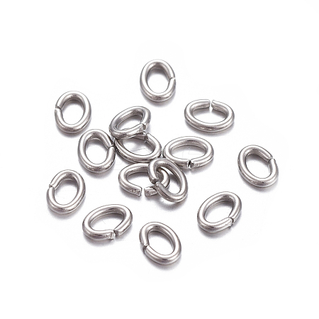Tarnish Resistant 304 Stainless Steel Open Jump Rings STAS-F221-40P-M-1