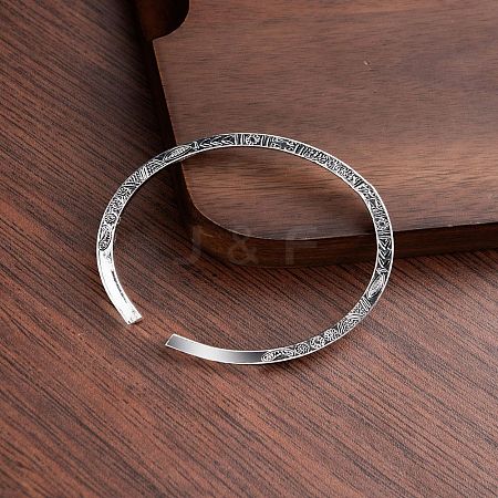 Alloy Cuff Bangles for Women Men WGE36CF-03-1