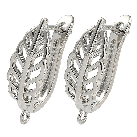 Brass Earring Findings KK-D226-07P-1