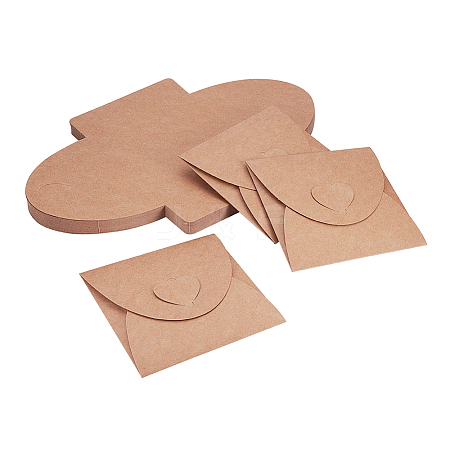 Vintage Square Heart Buckle CD Envelopes DIY-WH0092-01-1