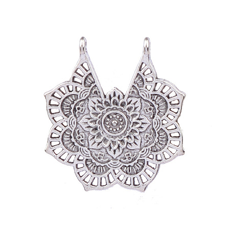 Tibetan Style Alloy Hollow Pendants X-FIND-CJC0021-07AS-1