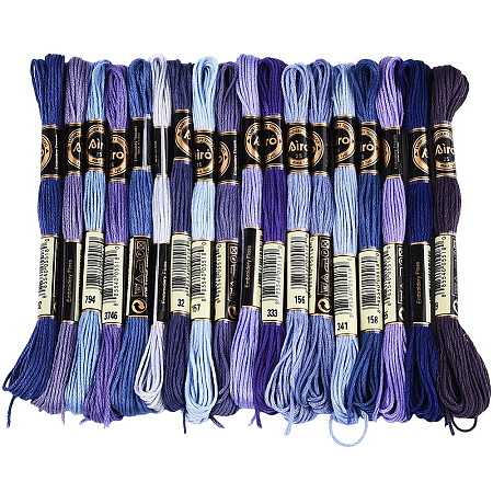 6-Ply Polyester Embroidery Floss OCOR-WH20074-01B-07-1