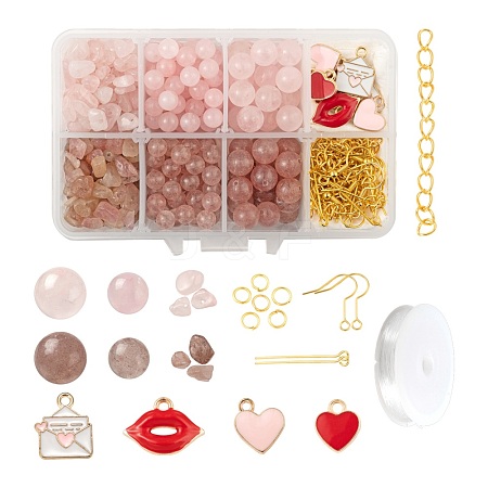 DIY Jewelry Set Making Kits for Valentine's Day DIY-LS0001-84-1