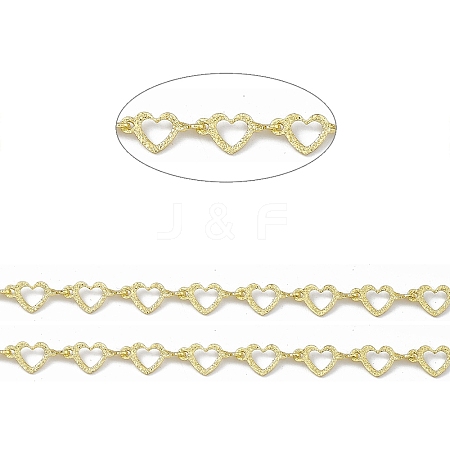 Handmade Brass Heart Link Chains CHC-F015-27G-1