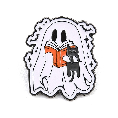 Halloween Alloy Enamel Lapel Pin Backs JEWB-P057-03EB-1