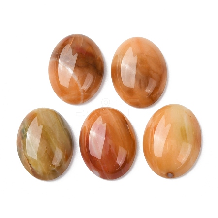 Natural Multi-Color Agate Cabochons G-B080-01A-16A-1