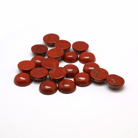 Natural Red Jasper Cabochons G-H1596-FR-10mm-15-1