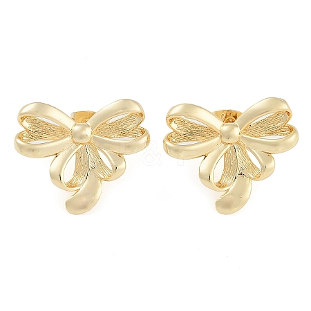 Brass Stud Earrings for Women EJEW-S225-12G-02-1