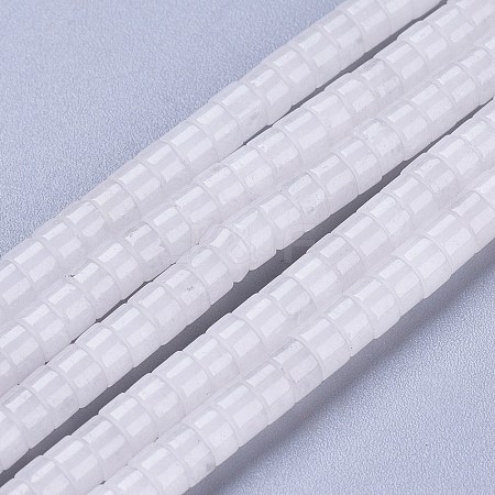 Natural White Jade Beads Strands G-F631-A41-1