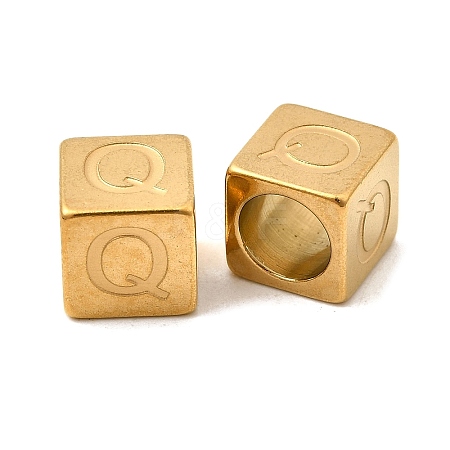 304 Stainless Steel European Beads STAS-D382-02Q-G-1