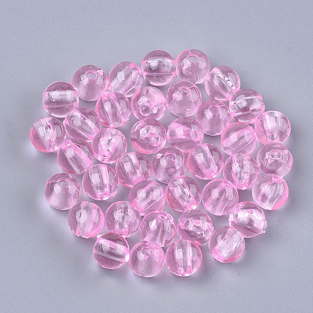 Transparent Plastic Beads KY-T005-6mm-630-1