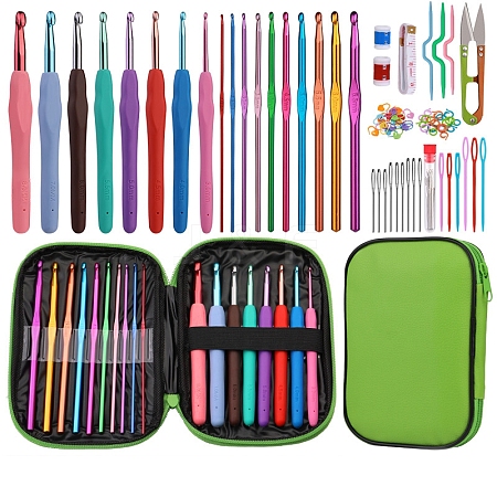 DIY Hand Knitting Craft Art Tools Kit for Beginners PW-WG932DC-08-1