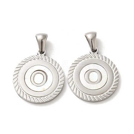 304 Stainless Steel Pendants STAS-I204-O-P-1