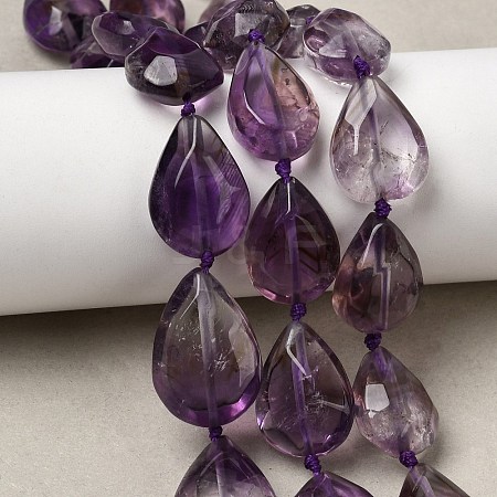 Natural Amethyst Beads Strands G-D365-F03-1