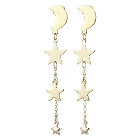 Brass Stud Earrings EJEW-TA00583-1