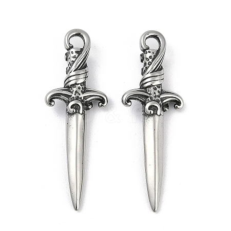 316 Surgical Stainless Steel Pendants LS-STAS-G349-13AS-1