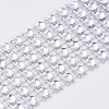 6 Rows Plastic Diamond Mesh Wrap Roll OCOR-WH0048-01B-3cm-2