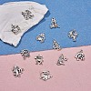 48Pcs Constellation Charm Pendant Twelve Zodiac Sign Pendants Alloy Charm for Jewelry Necklace Bracelet Earring Making Crafts JX340A-3
