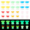 30Pcs 2 Styles Luminous Resin Mushroom Ornament RESI-TA0004-02B-1